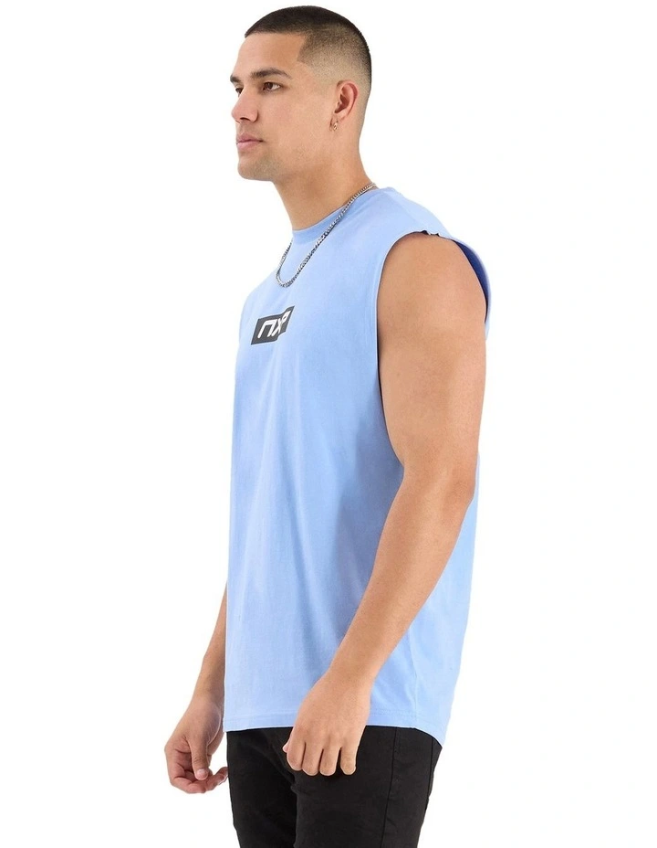 Station Scoop Back Muscle in Vista Blue image 4