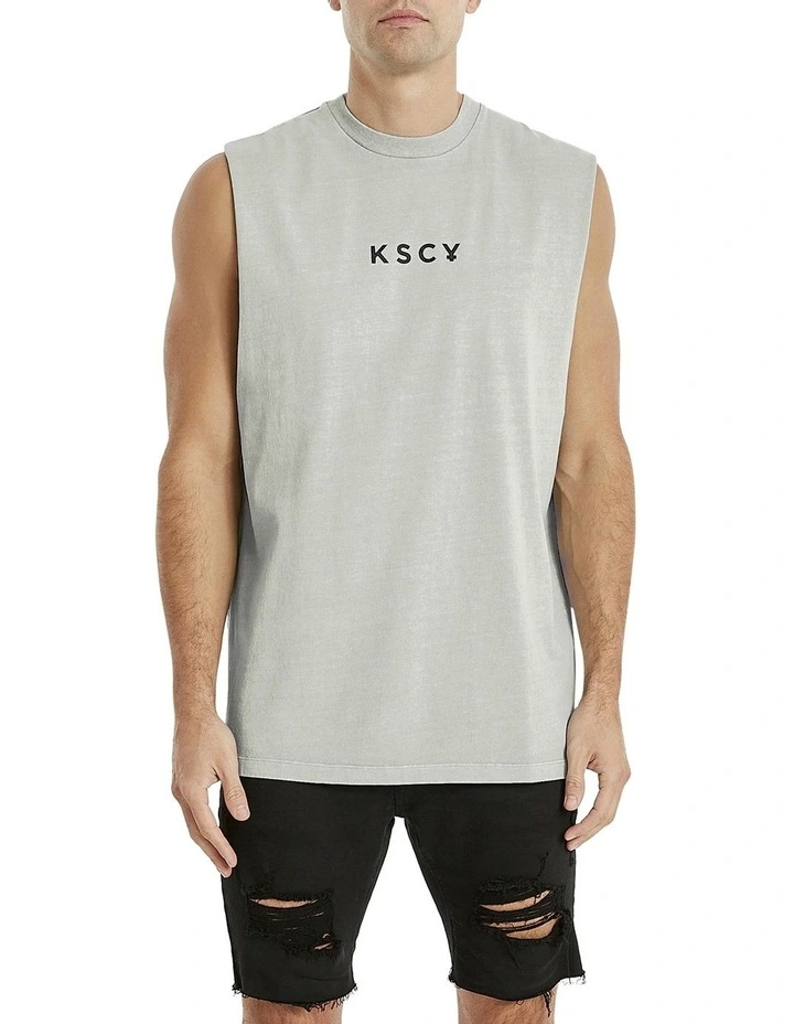 Pacific Relaxed Muscle Tee in Grey image 2