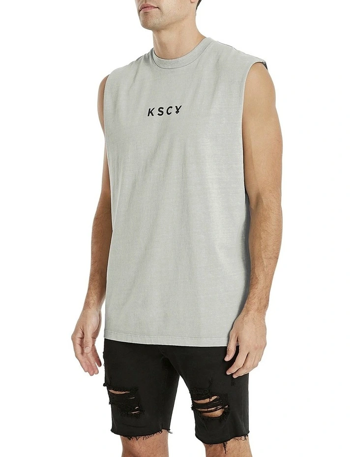 Pacific Relaxed Muscle Tee in Grey image 3