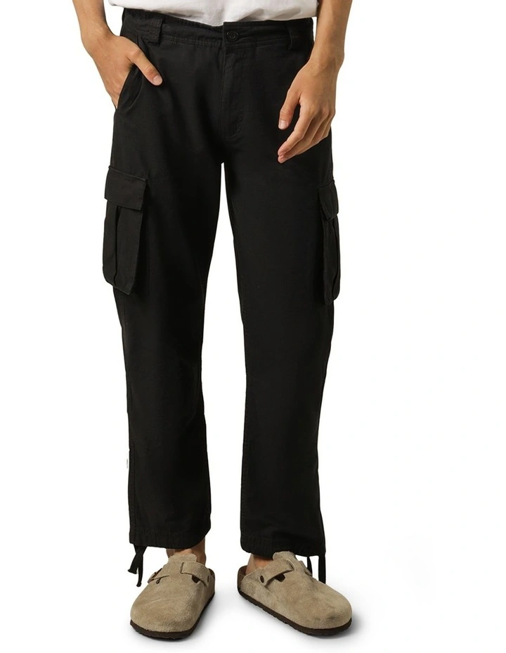 Wyatt Cargo Pant in Black image 1