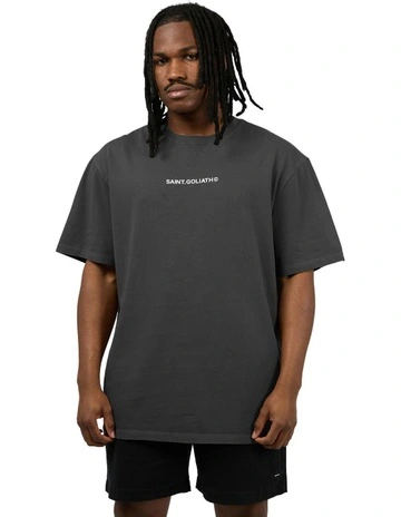 ID Tee in Washed Black