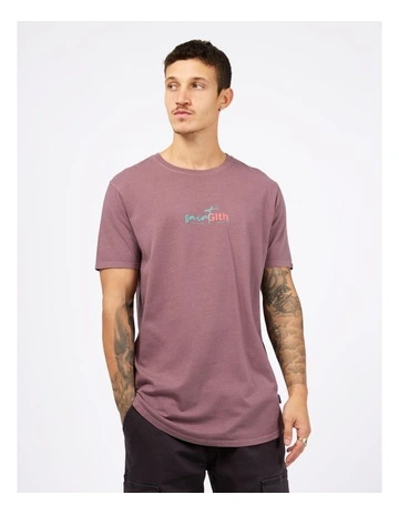 Sign Off Tee in Red