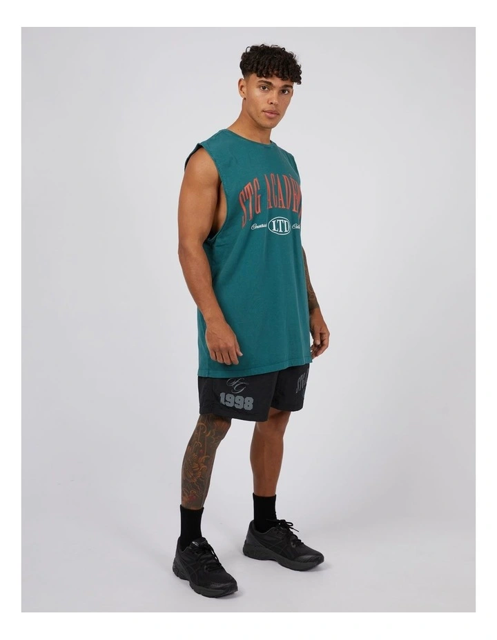 Courtside Muscle Tee in Pacific Blue image 6