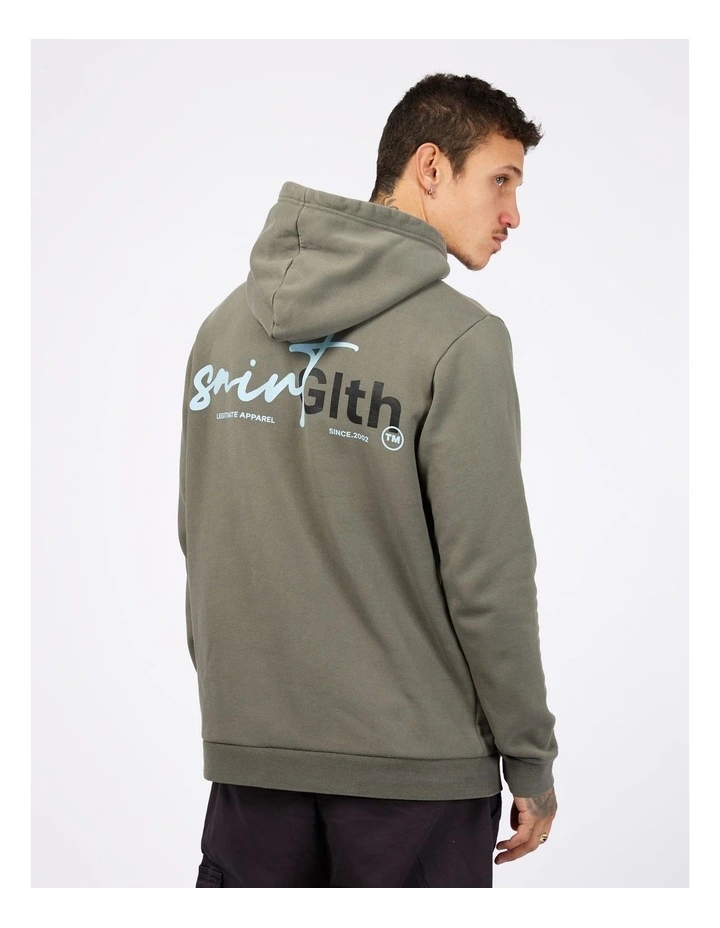 Sign Off Hoody in Green image 2
