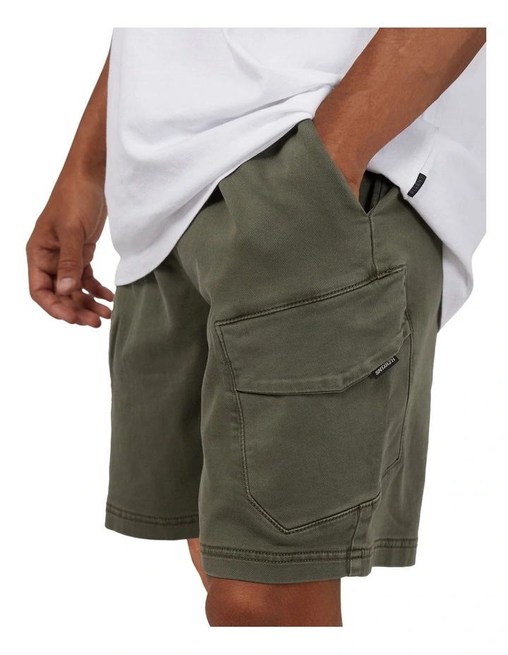 Gully Cargo Short in Khaki image 5