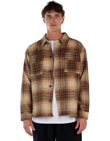 Malone Jacket in Brown Plaid