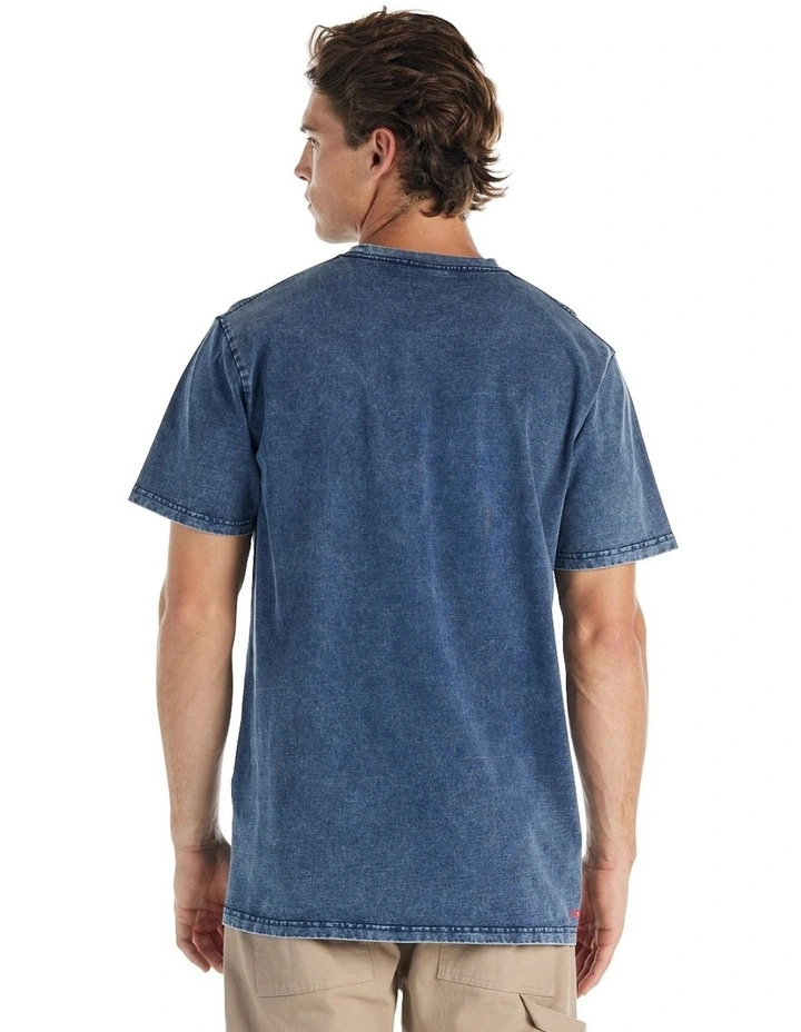 Washed Tour Tee in Pigment Navy image 2