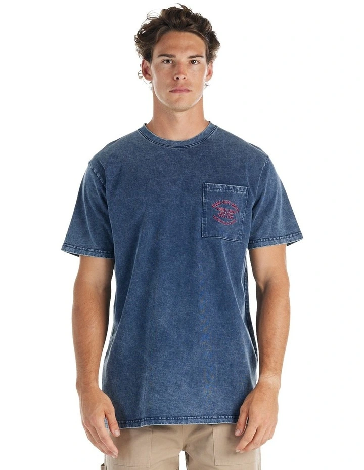 Washed Tour Tee in Pigment Navy image 4