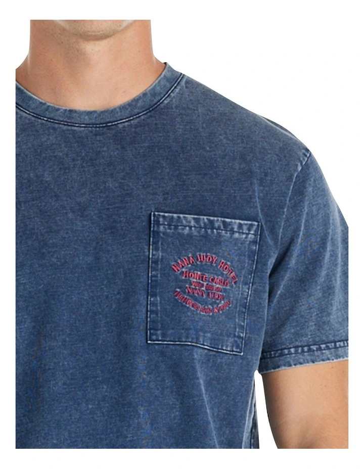 Washed Tour Tee in Pigment Navy image 6