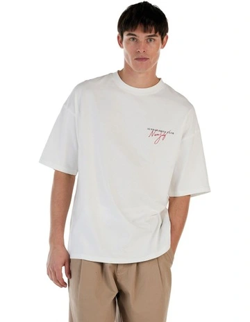 Bennett 235Gsm Tee in Off white