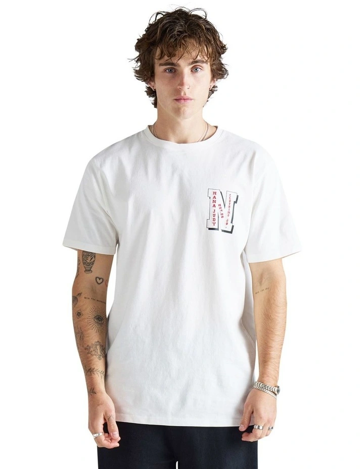 Bellaire 235Gsm Tee in Off White image 1