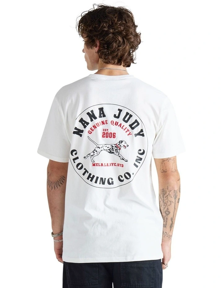 Bellaire 235Gsm Tee in Off White image 2