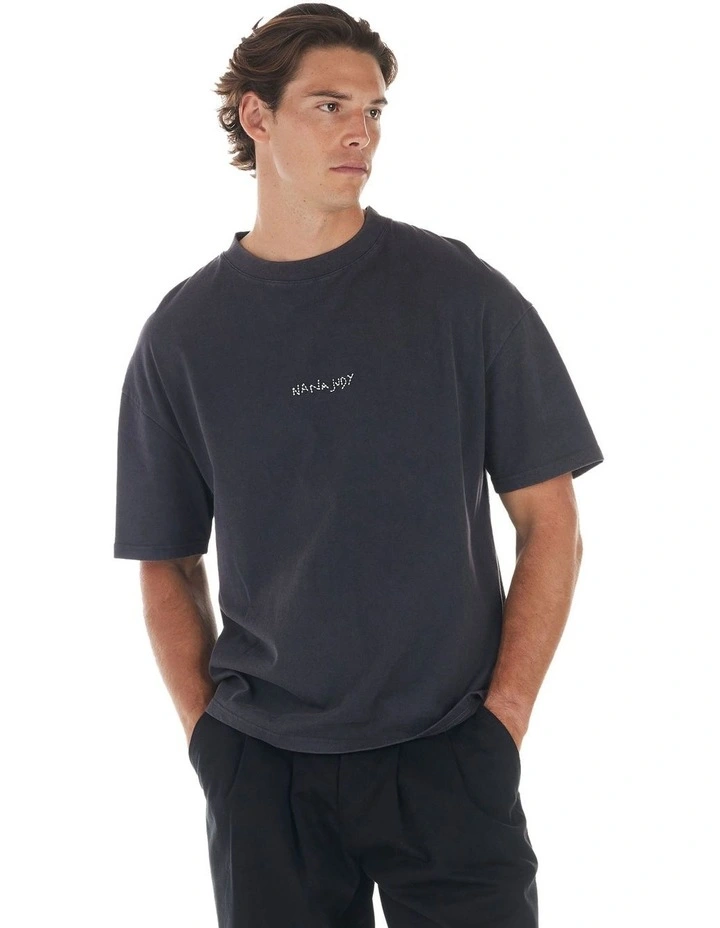 Venice T-shirt in Enzyme Black image 4