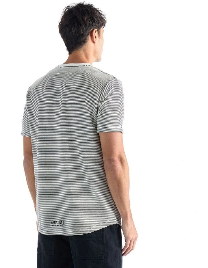 Roxford Tee in Black/White image 4