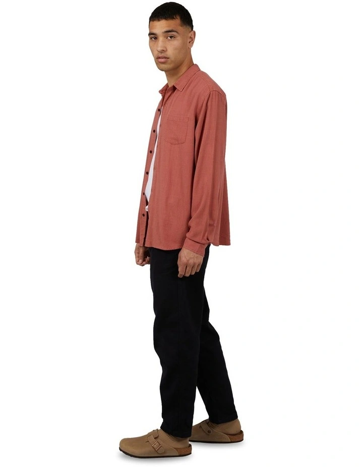 Mason Linen Shirt in Orange image 6