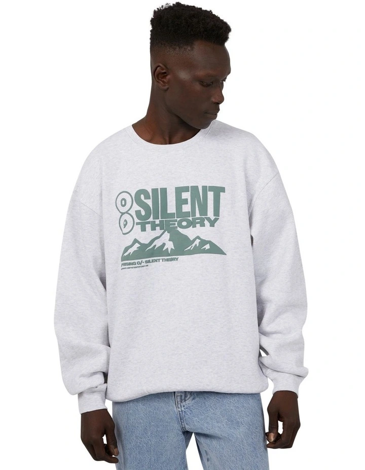 Summit Crew Sweat Top in Grey image 1