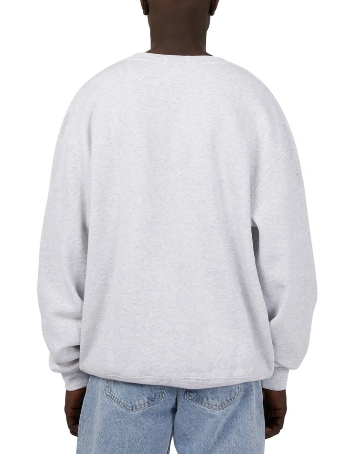 Summit Crew Sweat Top in Grey image 3