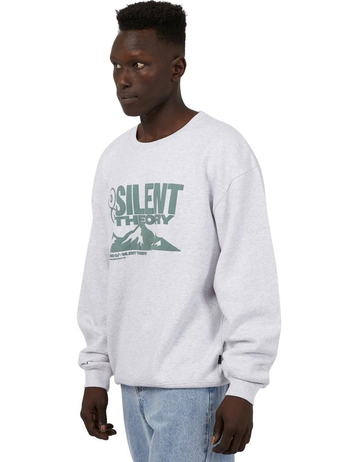 Summit Crew Sweat Top in Grey image 4