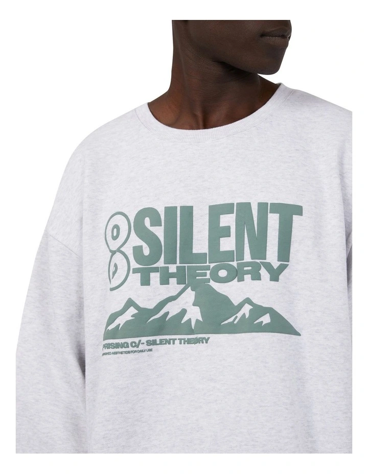 Summit Crew Sweat Top in Grey image 5