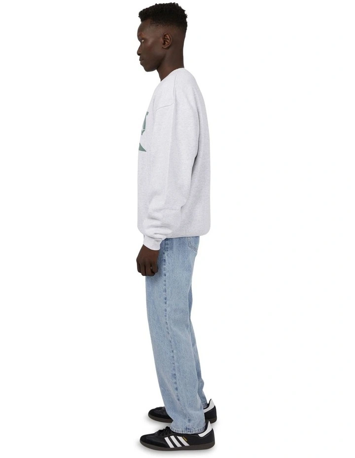 Summit Crew Sweat Top in Grey image 6