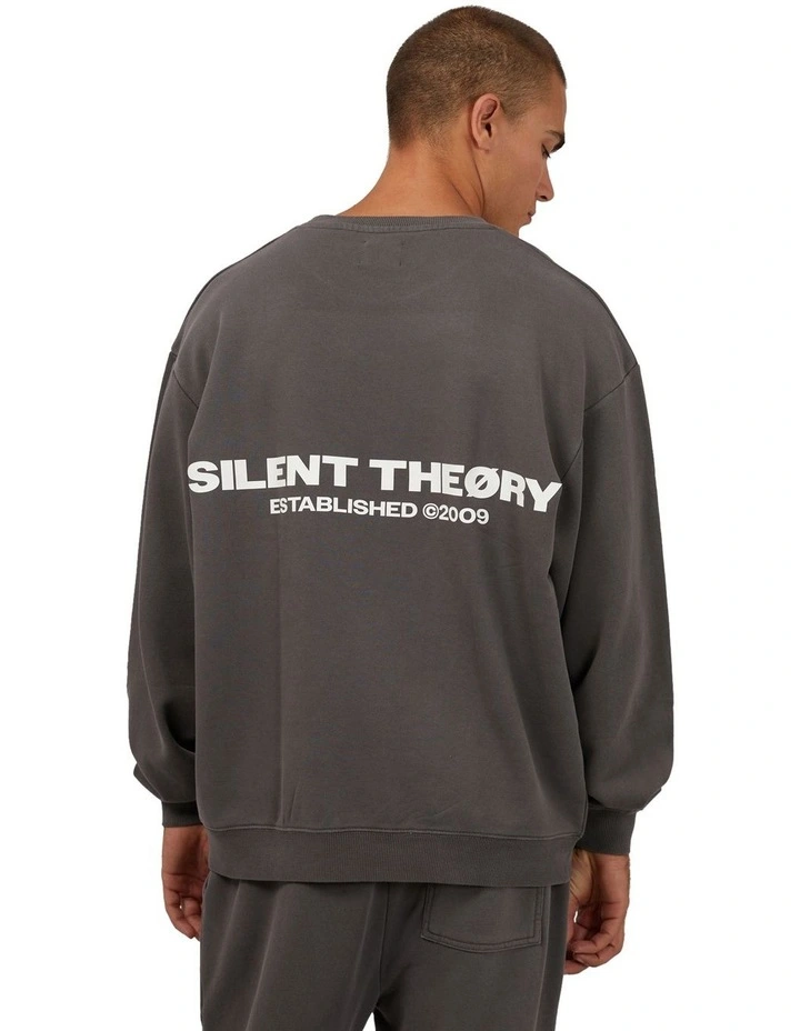Essential Theory Crew Sweater in Coal image 3