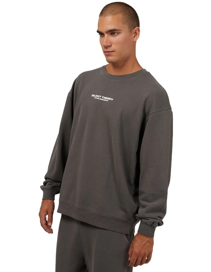 Essential Theory Crew Sweater in Coal image 4
