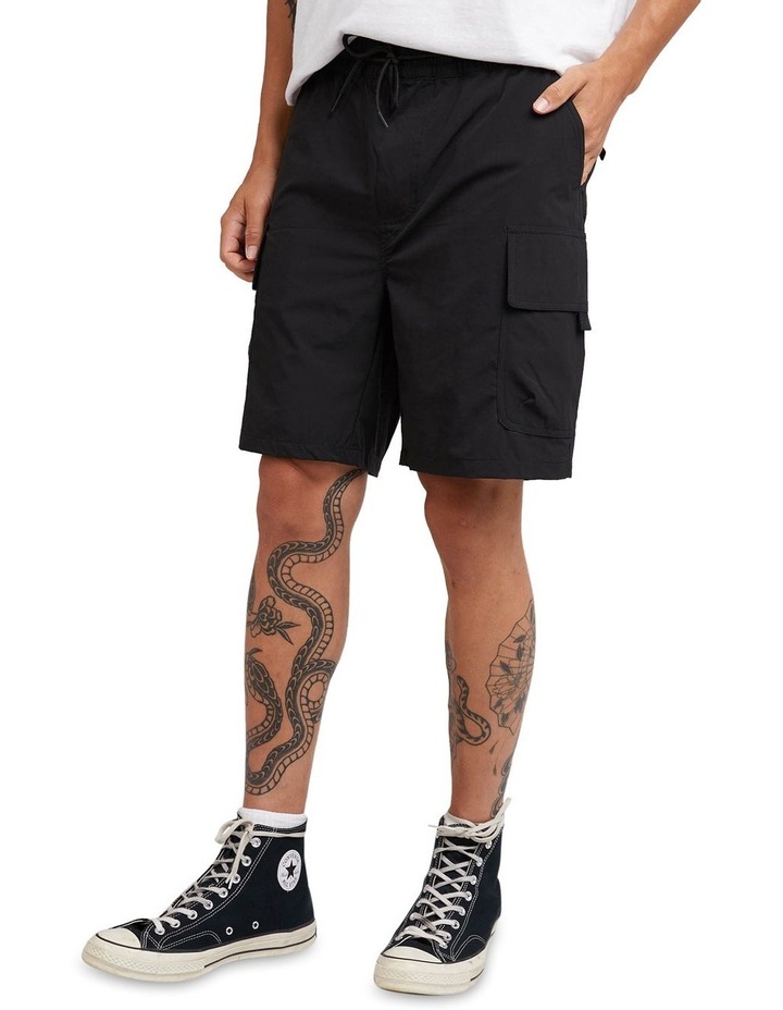Cleaver Cargo Shorts in Black