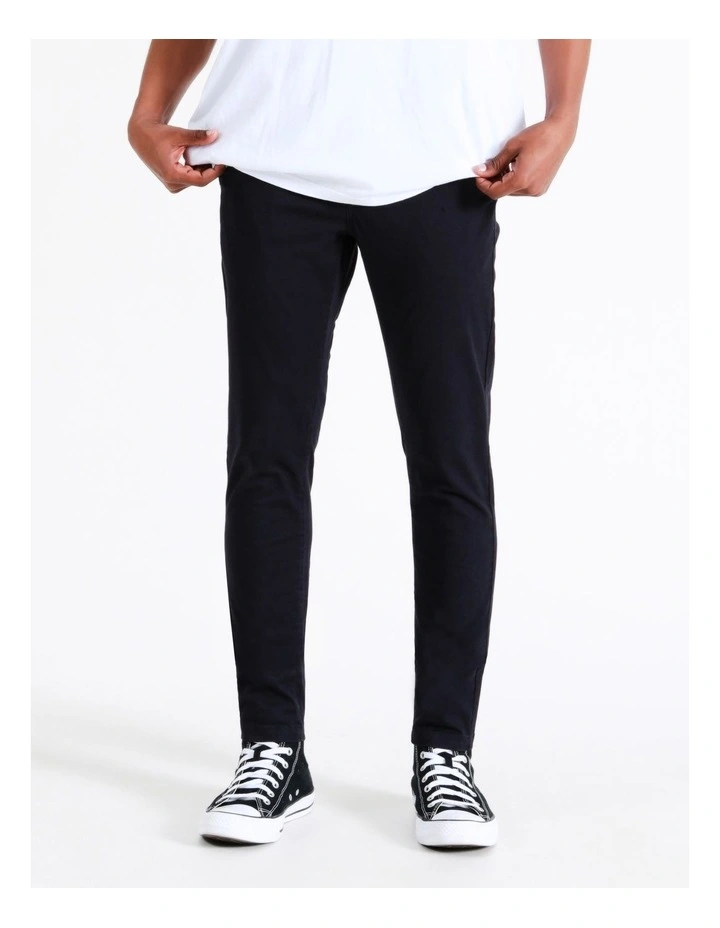 Skarsgard Skinny Chino in Navy image 2