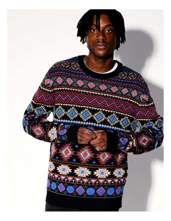 Toxic Rain Pullover Knit in Multicolour image 3