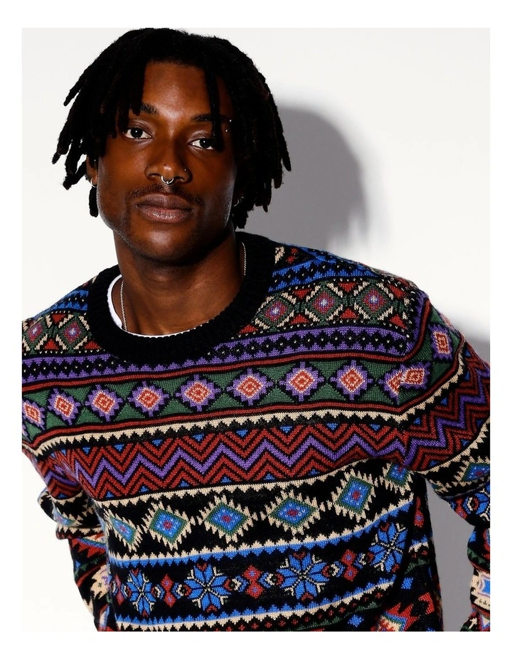 Toxic Rain Pullover Knit in Multicolour image 4