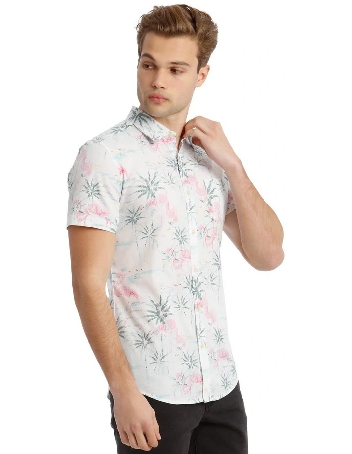 Langerado Flaming Print Short Sleeve Shirt image 2