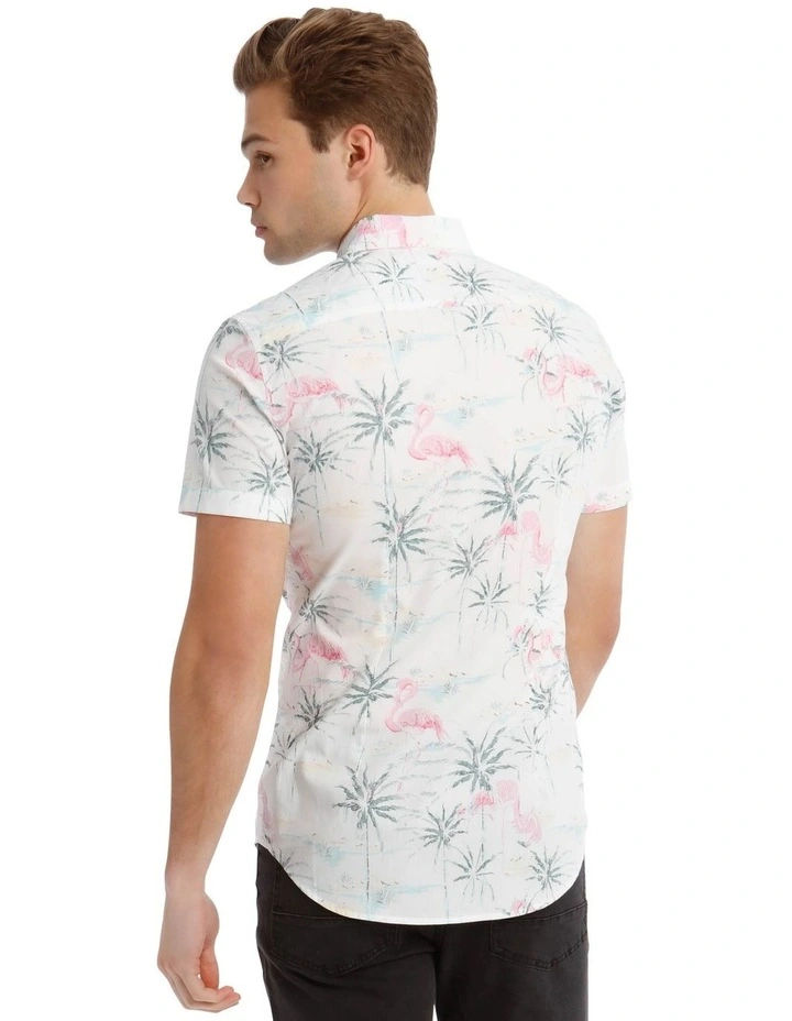 Langerado Flaming Print Short Sleeve Shirt image 3