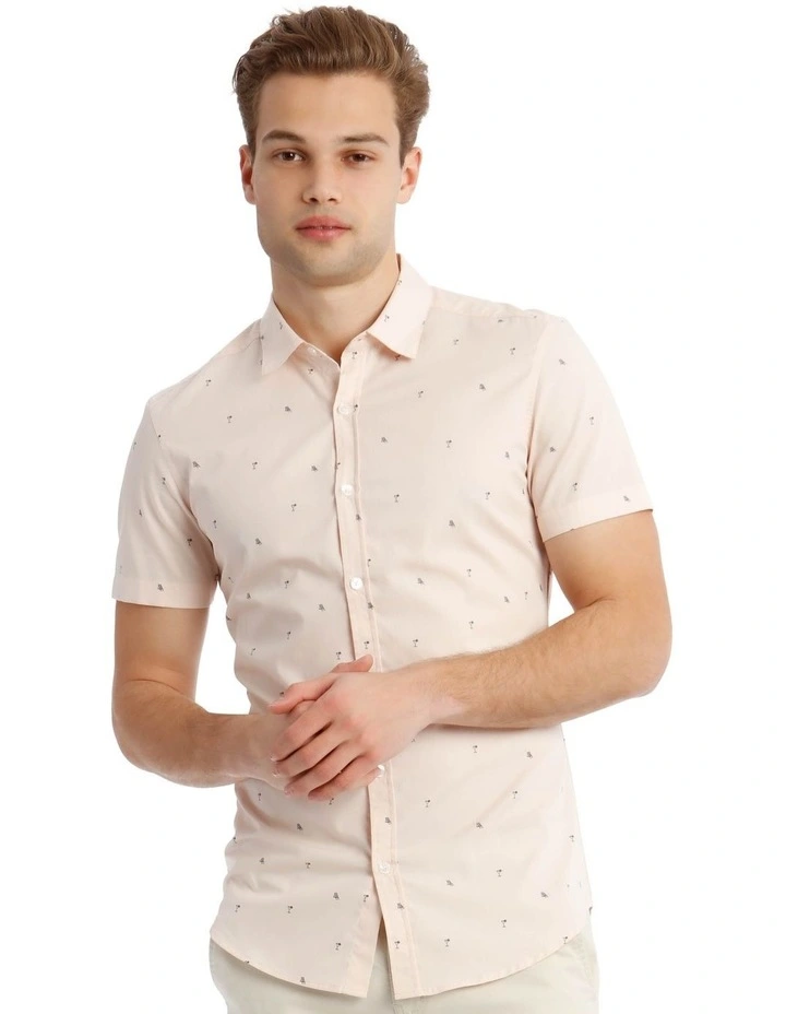 French Twist Convo Print Short Sleeve Shirt image 1