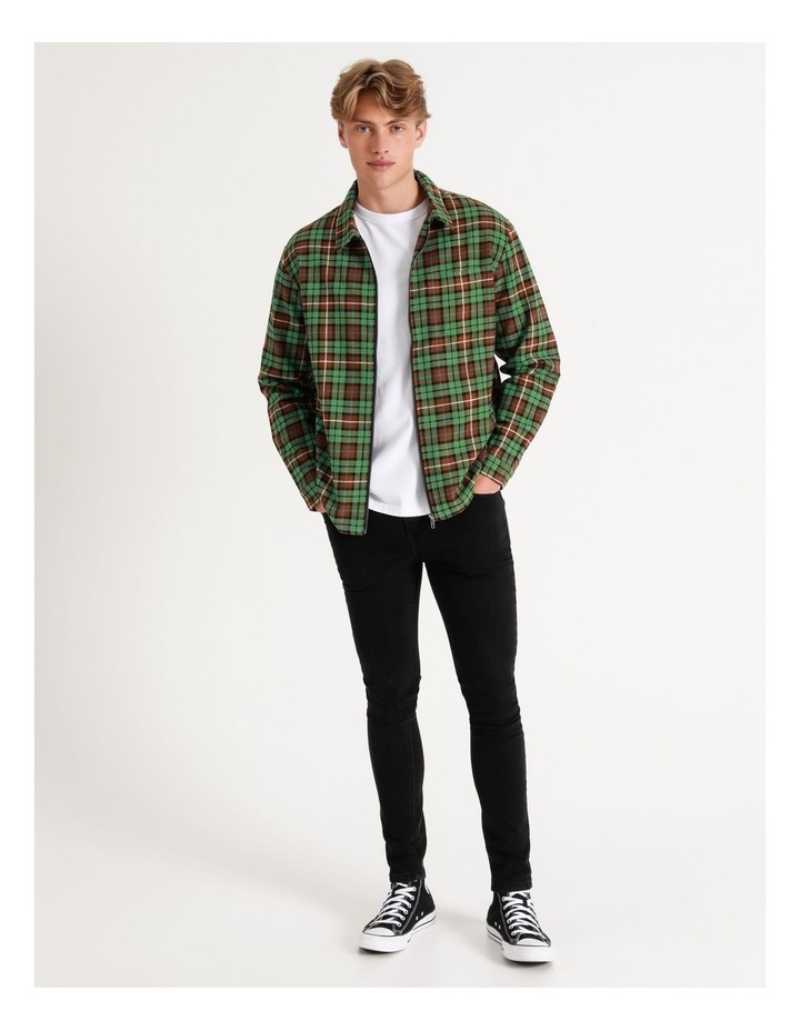 Sonoran Check Long Sleeve Zip Thru Overshirt