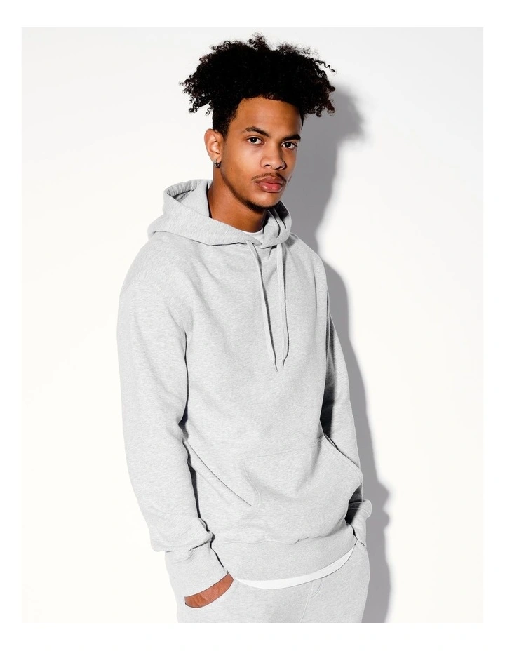 Nathan Pull Over Hoodie in Grey image 4