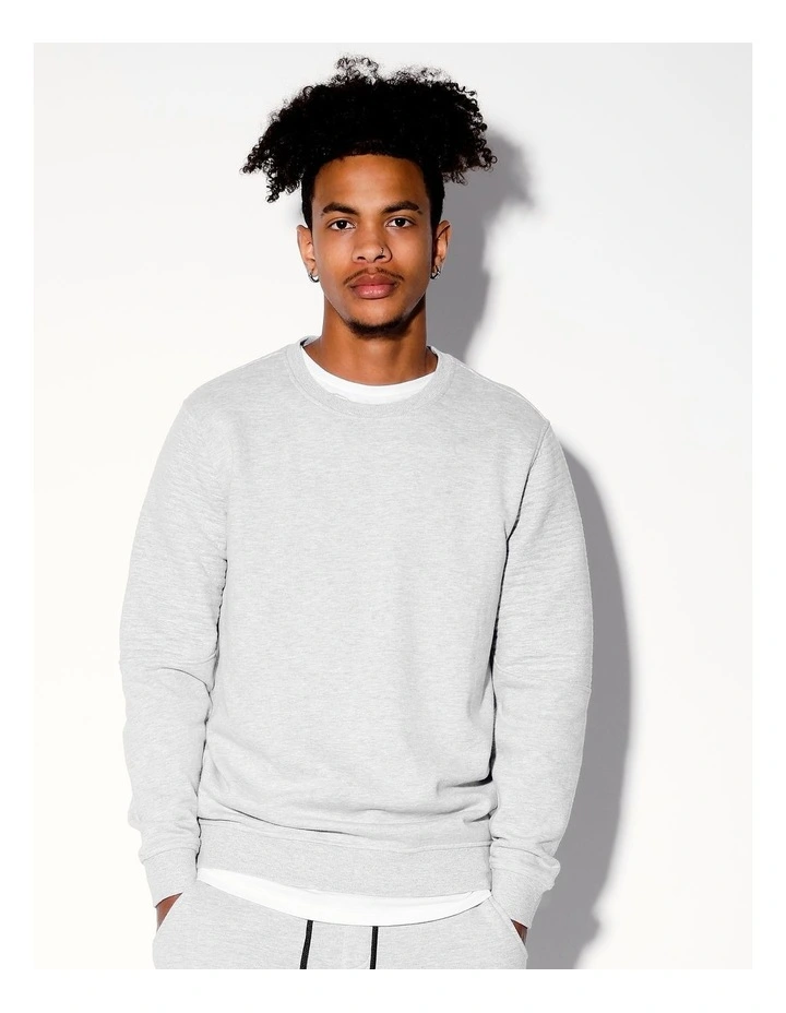 Ryder Moto Crew Sweat in Grey image 1