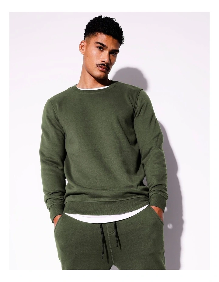 Ryder Crew Sweat in Green image 2