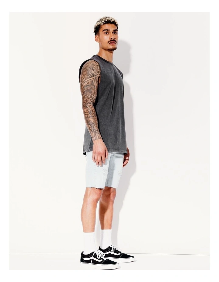 Balboa Muscle Tank in Charcoal image 5