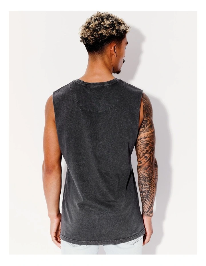 Balboa Muscle Tank in Charcoal image 6