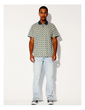 Nairn Knitted Short Sleeve Polo in Assorted