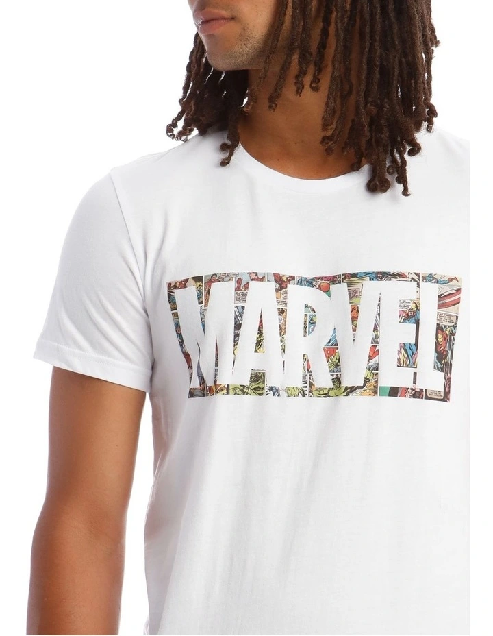 Marvel Comic Brick Logo Tee image 4