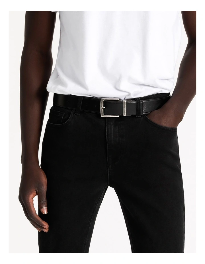 Textured Brown Reversible Belt image 4