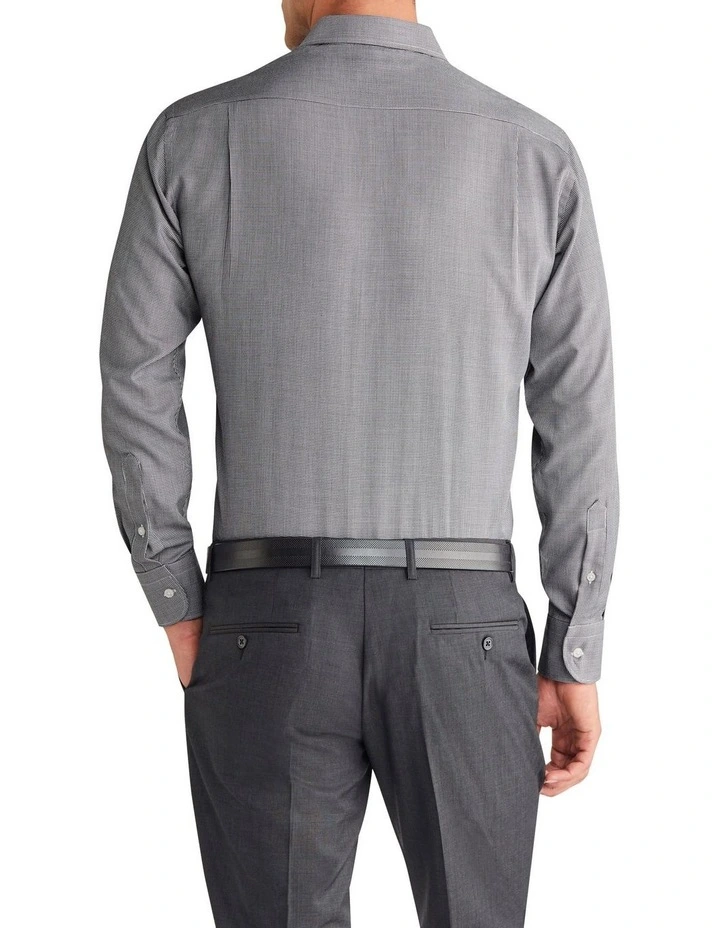 Mini Houndstooth Classic Shirt 1 Col in Black image 2