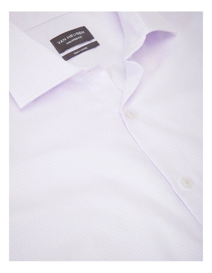 Diamond Dobby Stripe Long Sleeve Shirt in Lilac image 3