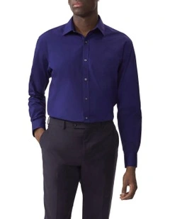 Long Sleeve Business Shirt in Navy