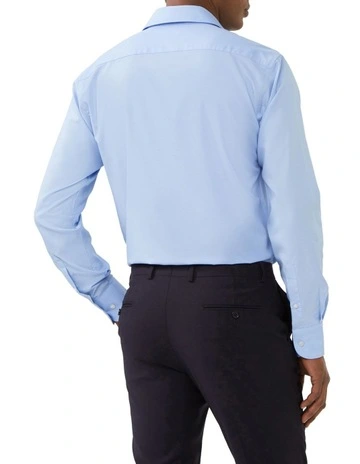 Tailored Long Sleeve Stripe Shirt in Sky