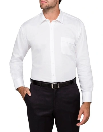 Poplin Business Shirt in White