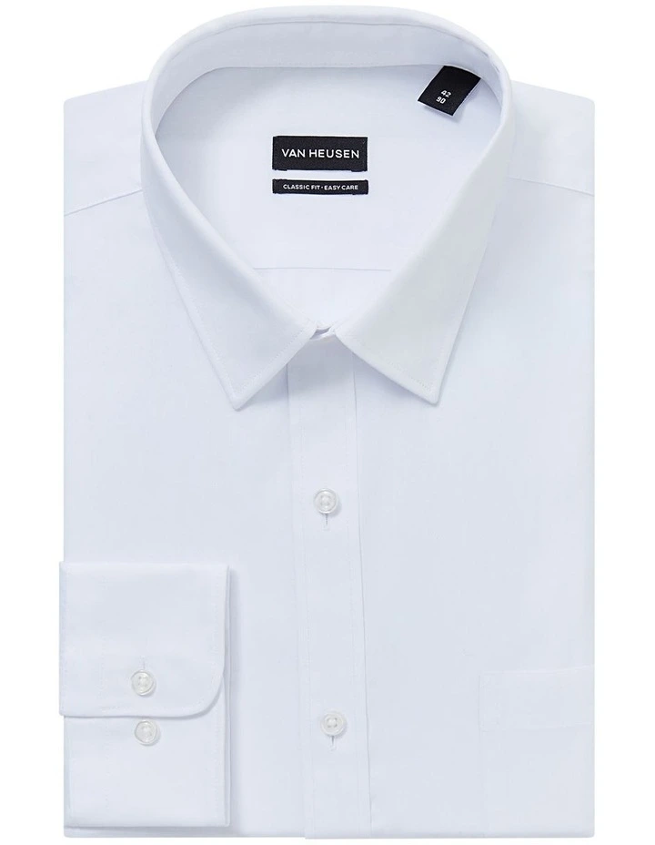 Poplin Business Shirt in White image 3