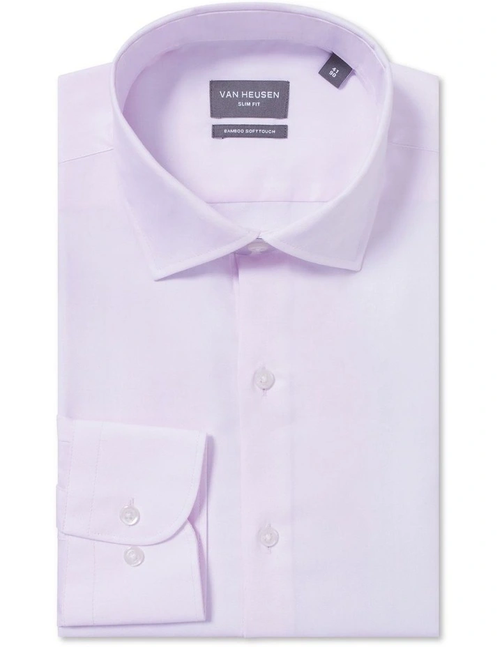 Slim Marle Twill Shirt in Pink image 4