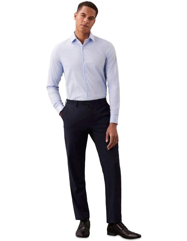 Slim Fit Essential Twill Shirt in Blue image 2